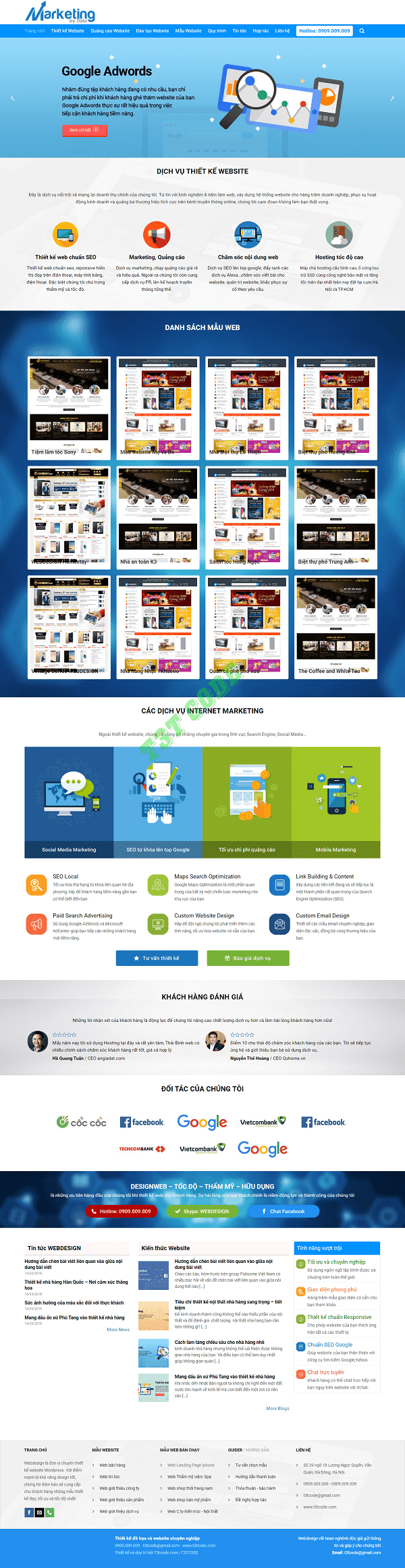 Theme web wordpress flatsome dịch vụ thiết kế marketing website 01