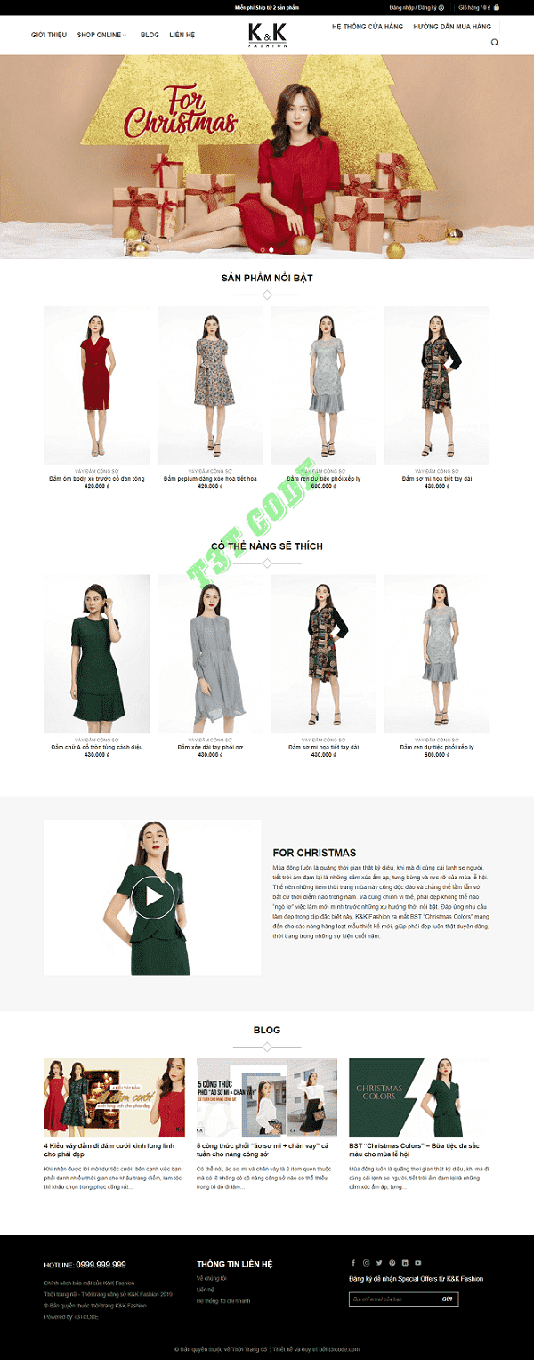Theme web wordpress flatsome bán quần áo thời trang 03