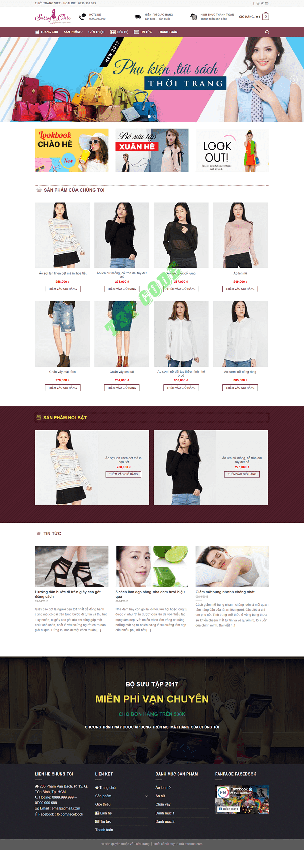 Theme web wordpress flatsome bán quần áo thời trang 08
