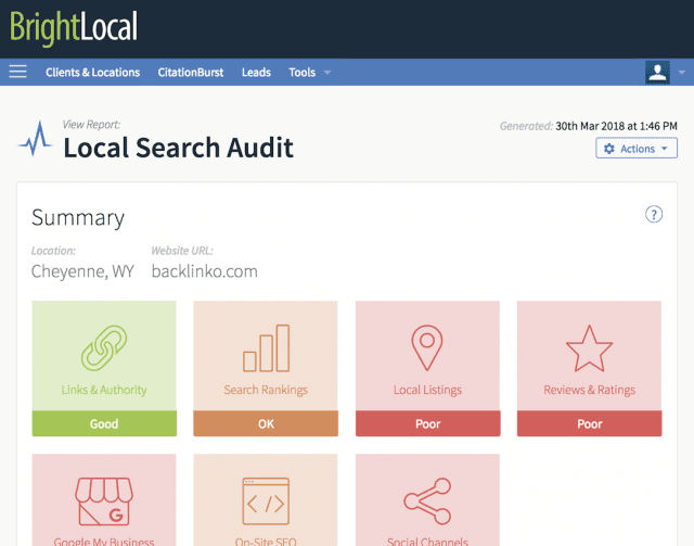 công cụ SEO-BrightLocal