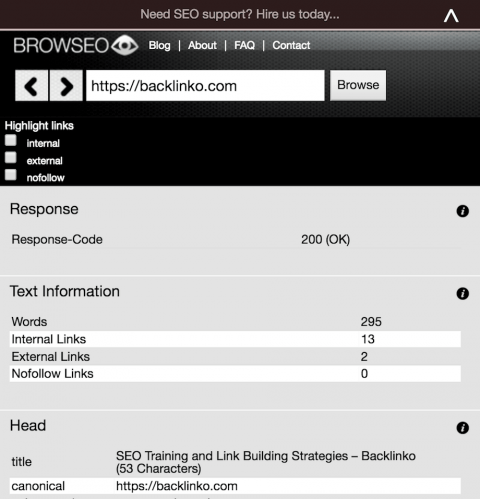 công cụ SEO-Browseo