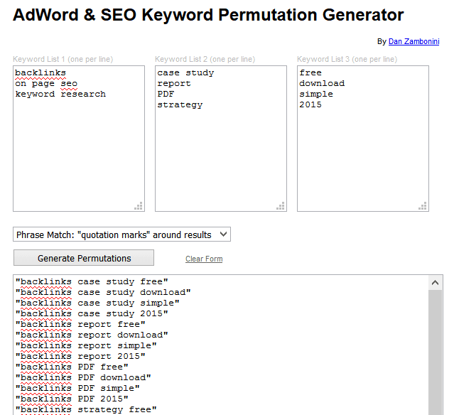 công cụ SEO-Từ khóa mới