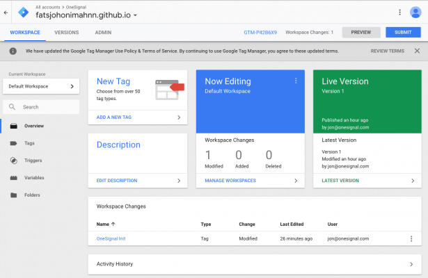 google tag manager