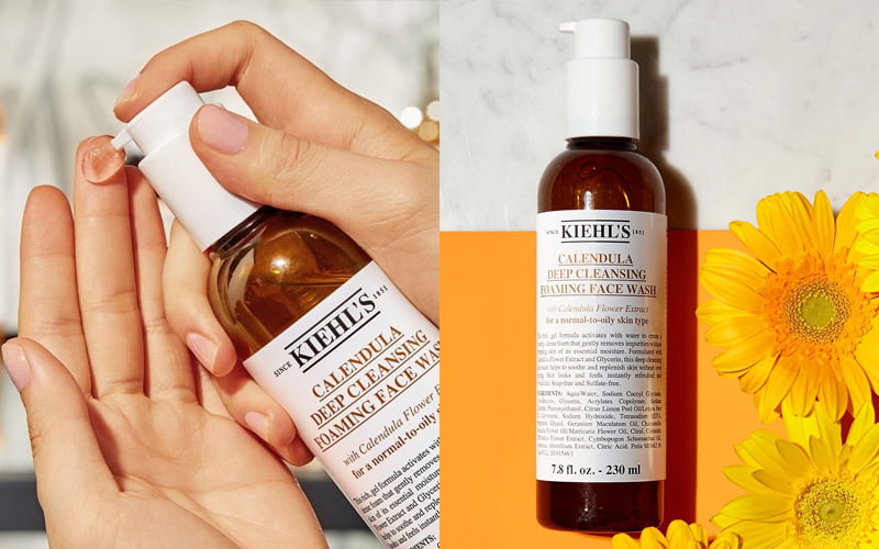 Kiehl’s Calendula Deep Cleansing Foaming Face Wash.