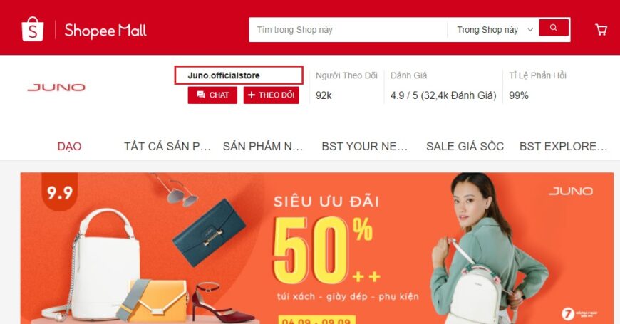 giày đẹp Juno trên Shopee