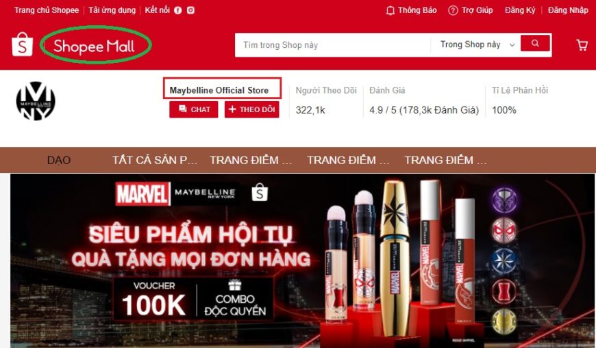 shop bán son uy tín trên shopee