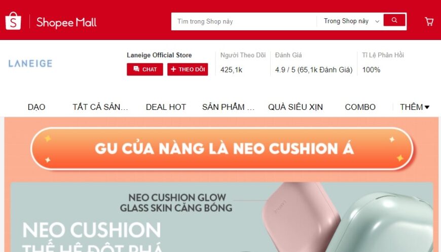 shop bán son uy tín trên shopee