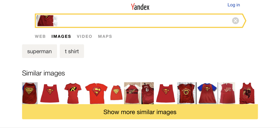 google image với yandex