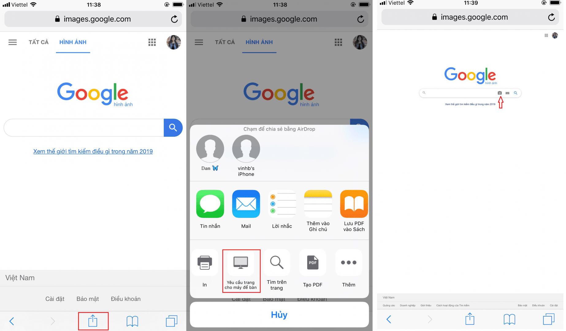 tìm kiếm hình ảnh google image trên iOS