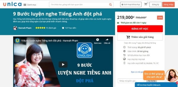  khóa học 9 bước luyện nghe tiếng Anh đột phá