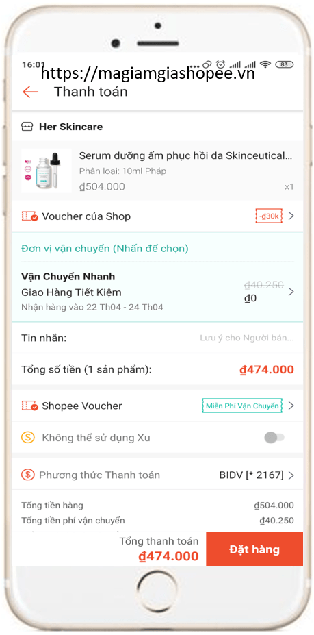 Hướng dẫn dùng 3 mã giảm giá Shopee cho 1 đơn hàng