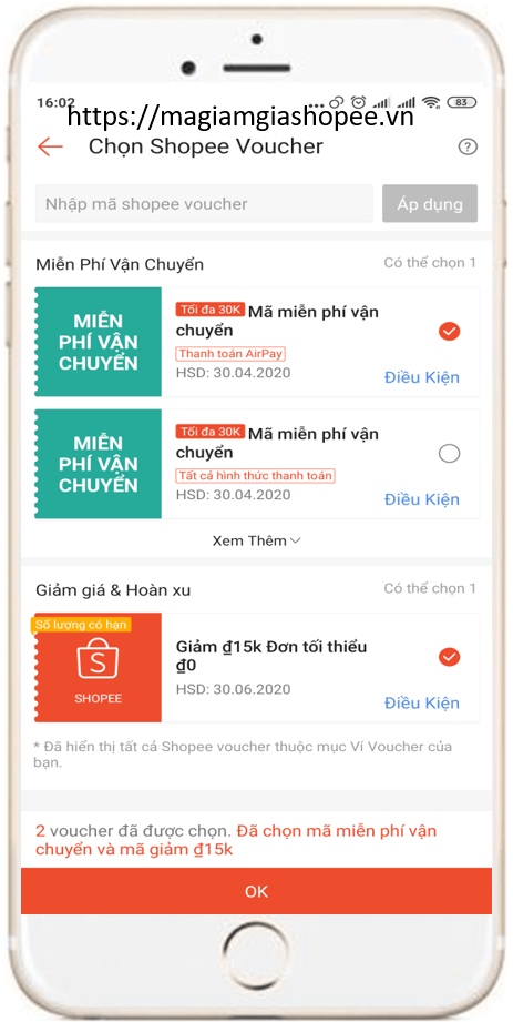 Cách sử dụng 3 mã giảm giá Shopee cho 1 đơn hàng