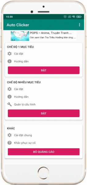 Hướng dẫn sử dụng auto click trên điện thoại
