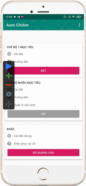 Hướng dẫn thiết lập auto click nhiều mục tiêu trên điện thoại
