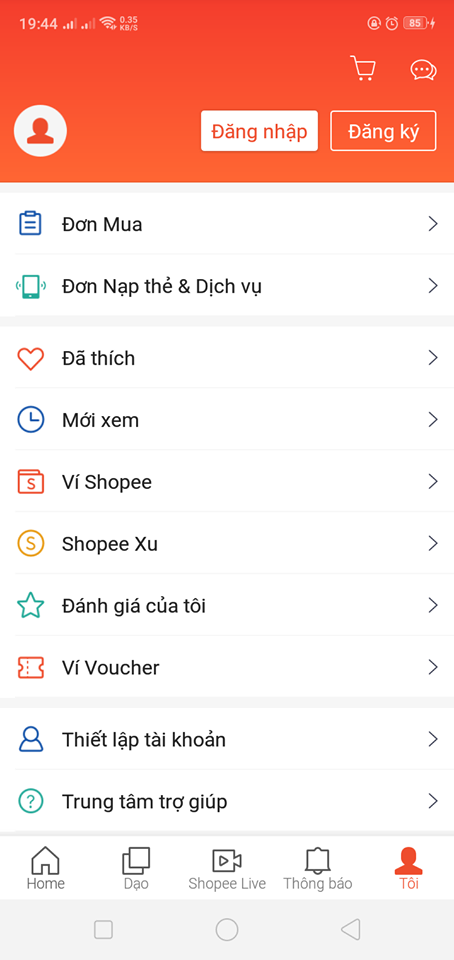 cách đăng ký bán hàng trên shopee bằng điện thoại