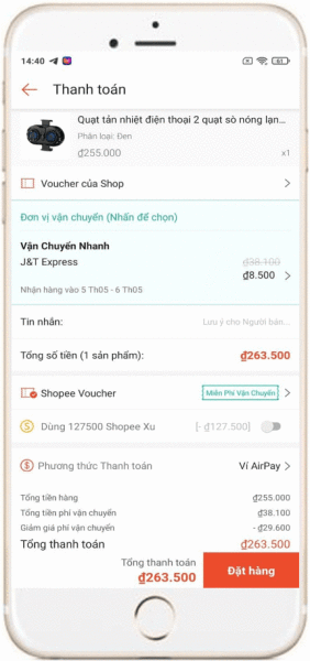 Dùng Auto Click săn mã livestream Shopee