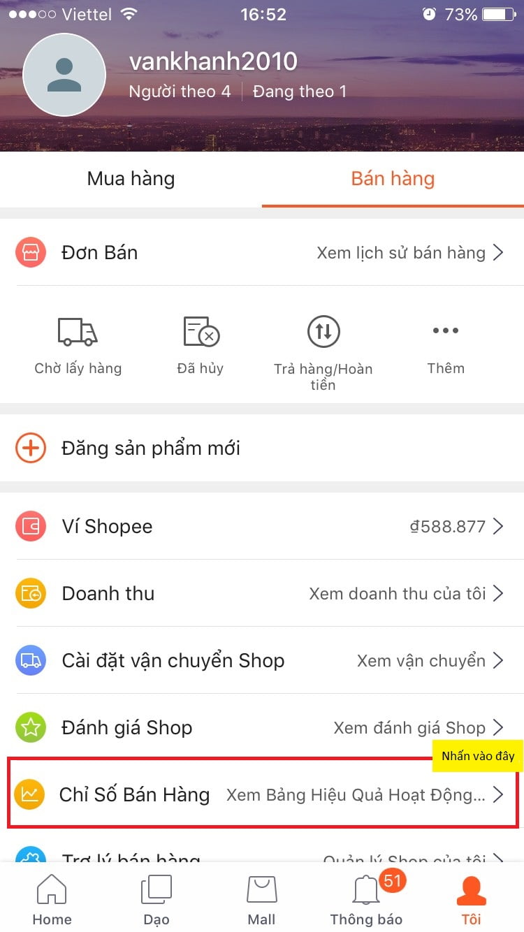 cách hủy đơn hàng cho người bán