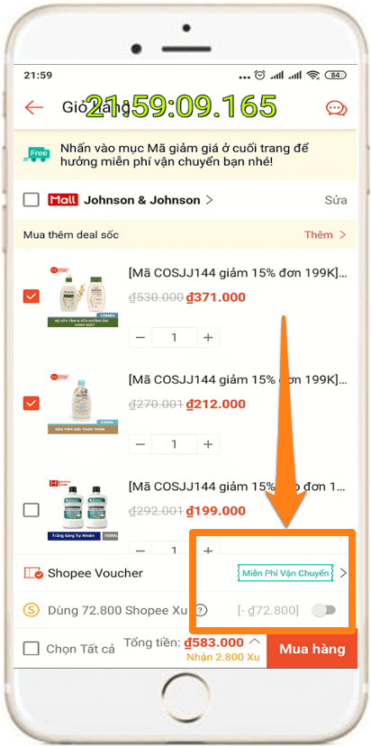 Cách săn mã giảm giá Shopee nhanh