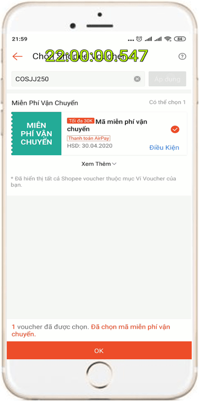 Kinh nghiệm săn mã voucher Shopee theo khung giờ