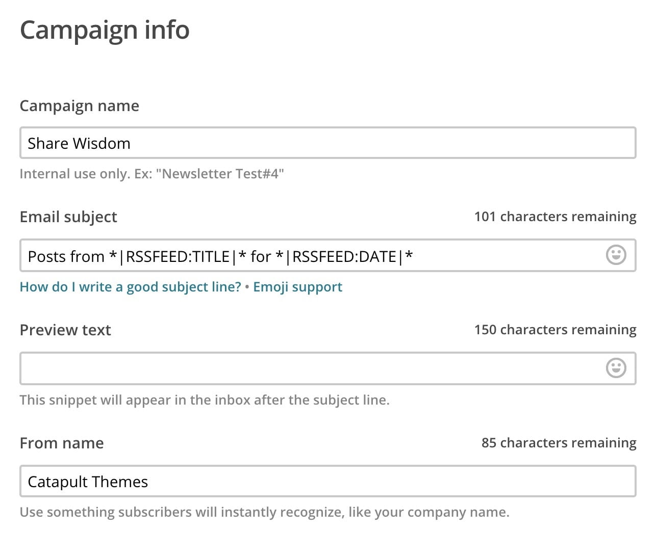 Tạo chiến dịch Mailchimp