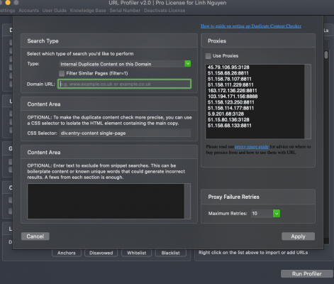 url profiler