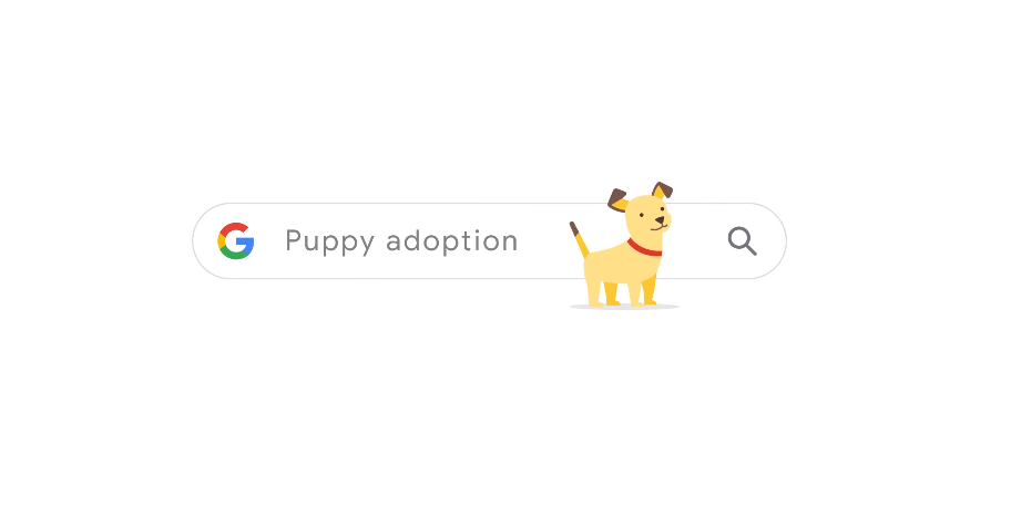 Tìm kiếm google Puppy adoption