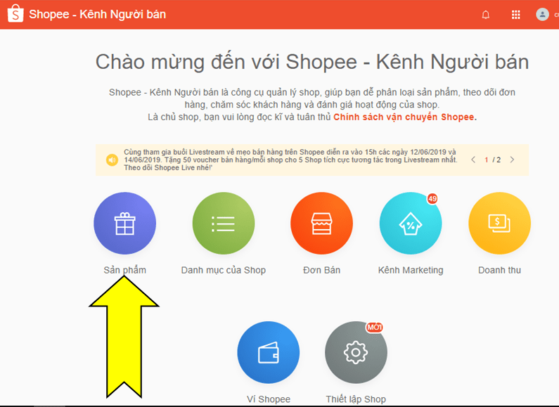 Hướng dẫn đăng sản phẩm mới trên Shopee