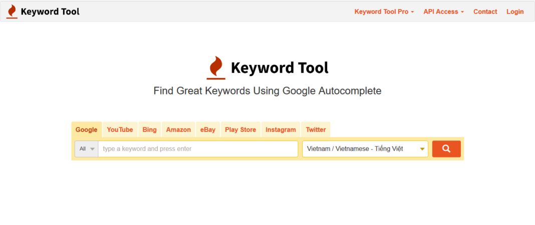 Nghiên cứu từ khóa với Keyword Tool