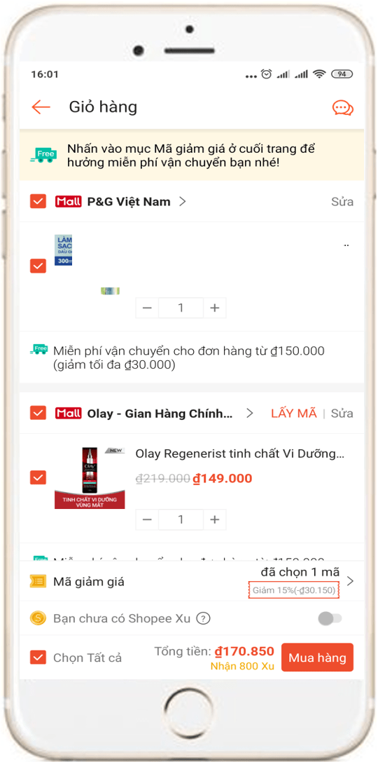 Hướng dẫn tách đơn hàng Shopee