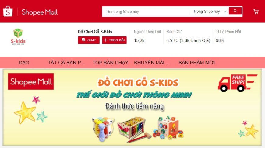 shopee đồ chơi trẻ em