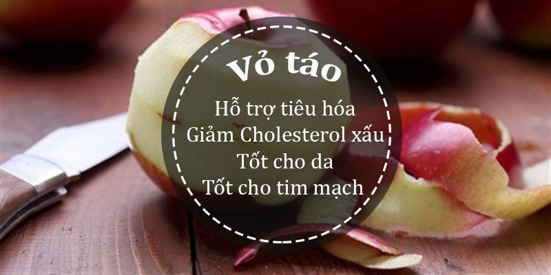 Lợi ích của vỏ táo