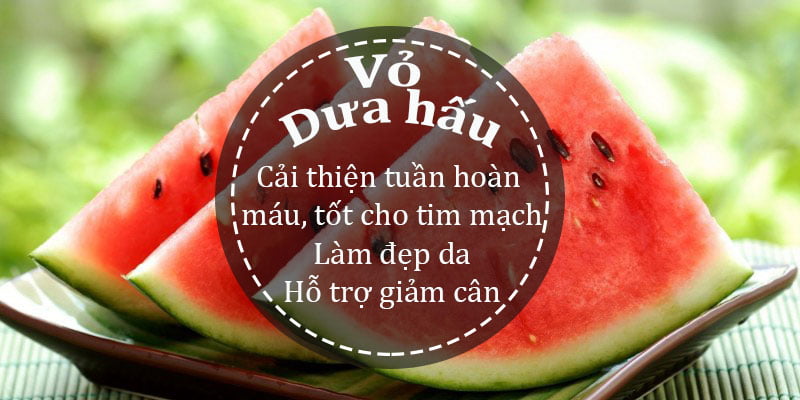 Lợi ích của vỏ dưa hấu