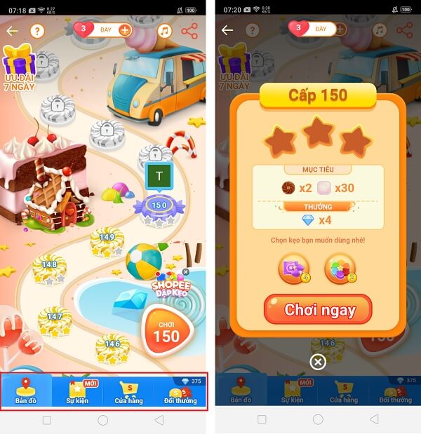 Chơi Game Shopee đập kẹo