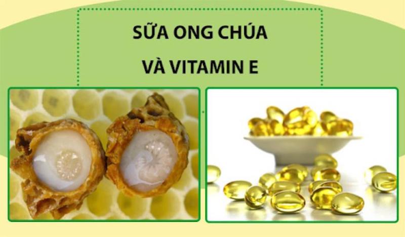 Mặt nạ sữa ong chúa và vitamin E