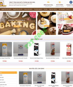 Theme web wordpress flatsome bán hàng tiệm bánh mỳ ngọt 02