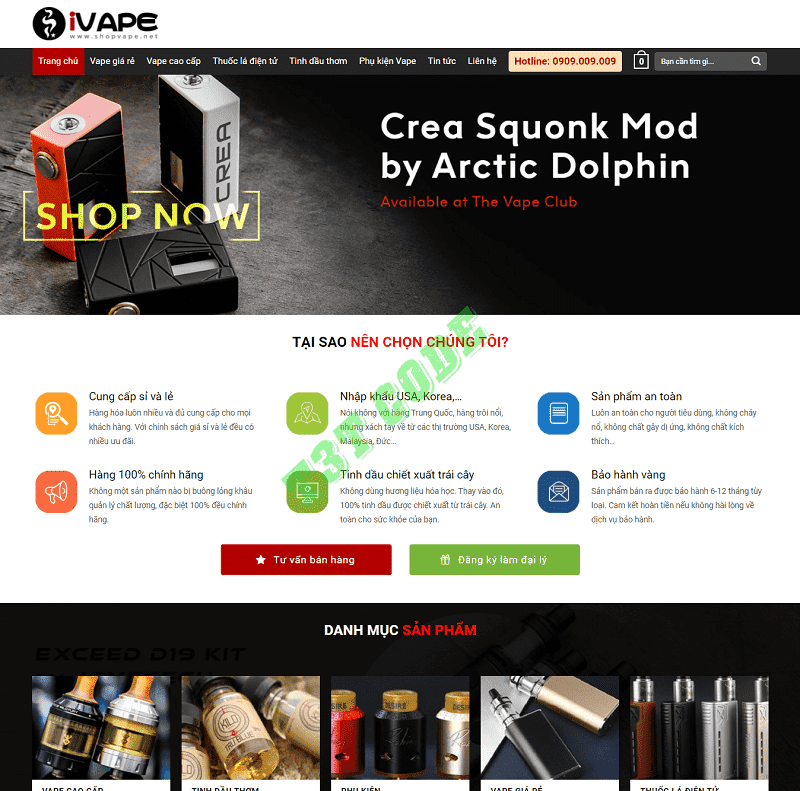 Theme web wordpress flatsome bán thuốc lá điện tử vape Theme web wordpress flatsome bán thuốc lá điện tử vape