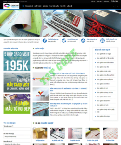 Theme web wordpress flatsome dịch vụ in ấn 02