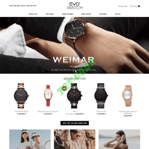 Theme web wordpress flatsome bán đồng hồ