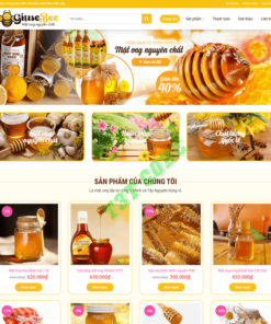 Theme web wordpress flatsome bán mật ong