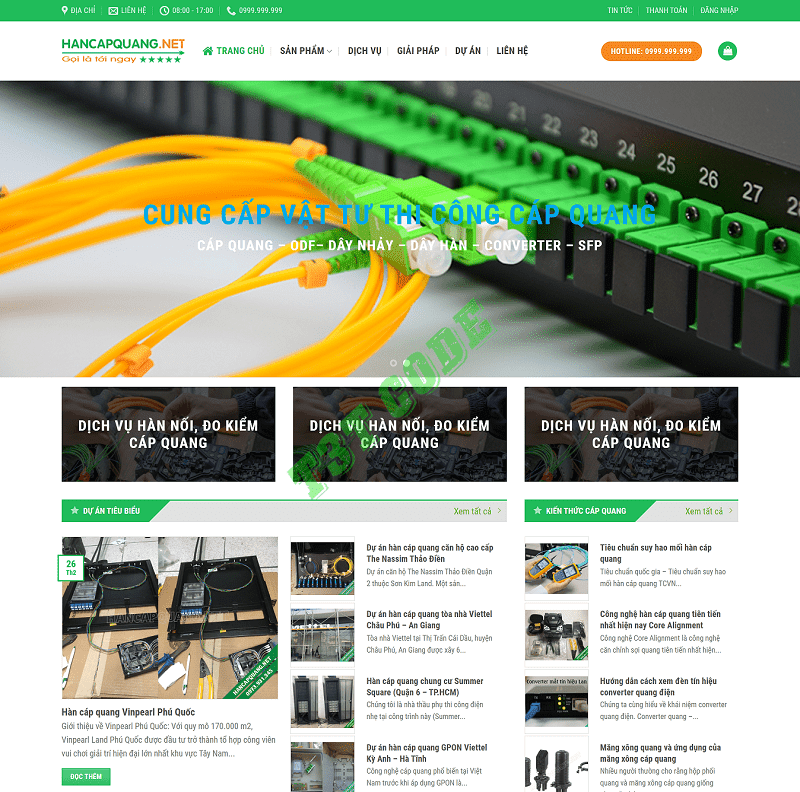 Theme web wordpress flatsome công ty dịch vụ hàn cáp quang Theme web wordpress flatsome công ty dịch vụ hàn cáp quang