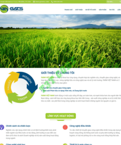 Theme web wordpress flatsome công ty nông nghiệp sạch