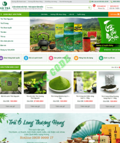 Theme web wordpress flatsome landing page bán trà xanh