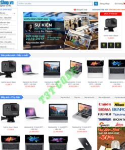 Theme web wordpress flatsome bán laptop 02